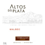 Terrazas de los Andes Altos del Plata Malbec 2012 Front Label