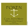 Foxen Cuvee Jeanne Marie 2012 Front Label