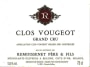 Remoissenet Clos Vougeot Grand Cru 2011 Front Label