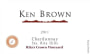 Ken Brown Rita's Crown Vineyard Chardonnay 2011 Front Label