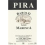 Luigi Pira Barolo Marenca 1998 Front Label