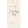 Graffigna Centenario Malbec 2012 Front Label