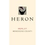 Heron Merlot 2012 Front Label