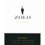 Zolo Reserva Malbec 2012 Front Label