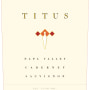 Titus Cabernet Sauvignon 2012 Front Label