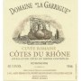Domaine La Garrigue Cotes du Rhone Cuvee Romaine 2013 Front Label