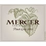 Mercer Estates Pinot Gris 2012 Front Label