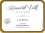 Kenneth Volk Jaybird Unoaked Chardonnay 2013 Front Label