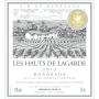 Les Hauts de Lagarde Bordeaux Blanc 2013 Front Label