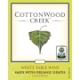 CottonWood Creek White 2013 Front Label