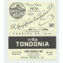 R. Lopez de Heredia Rioja Vina Tondonia Gran Reserva Blanco 1981 Front Label