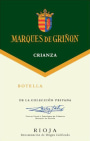 Marques de Grinon Rioja Crianza 2012 Front Label