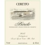 Ceretto Barolo 2010 Front Label