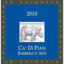 La Spinetta Barbera d'Asti Ca Di Pian (375ML half-bottle) 2010 Front Label