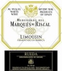 Marques de Riscal Limousin Fermentado en Barrica 2009 Front Label