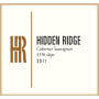 Hidden Ridge 55% Slope Cabernet Sauvignon 2011 Front Label