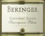 Beringer Founders Estate Sauvignon Blanc 1999 Front Label