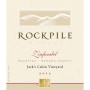 Mauritson Rockpile Jack's Cabin Vineyard Zinfandel 2012 Front Label
