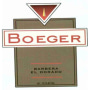 Boeger Barbera 2012 Front Label