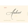 Aubert Larry Hyde & Sons Vineyard Chardonnay (1.5 Liter) 2012 Front Label