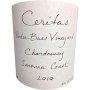 Ceritas Porter Bass Vineyard Chardonnay 2010 Front Label