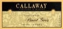 Callaway Pinot Gris 1998 Front Label