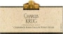 Charles Krug Pinot Noir 1997 Front Label