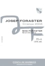 Mas Foraster Josep Foraster Crianca 2008 Front Label