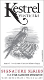Kestrel Vintners 'Signature Series' Old Vine Cabernet Sauvignon 2011 Front Label