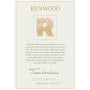 Renwood Timberline Zinfandel 2011 Front Label