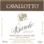 Cavallotto Barolo Riserva Bricco Boschis (chipped wax - 3L) 2001 Front Label