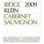 Ridge Klein Cabernet Sauvignon 2009 Front Label