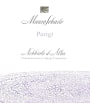 Mauro Sebaste Nebbiolo d'Alba Parigi 2007 Front Label