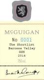 McGuigan Brothers The Shortlist GSM 2014 Front Label