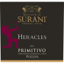 Masseria Surani Heracles Primitivo 2012 Front Label