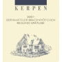 Kerpen Bernkasteler Bratenhofchen Riesling Spatlese 2001 Front Label