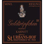 Nik Weis St. Urbans-Hof Piesporter Goldtropfchen Riesling Spatlese 2001 Front Label