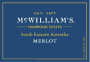 McWilliam's  Hanwood Estates Merlot 2004 Front Label