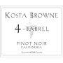 Kosta Browne 4 Barrel Pinot Noir 2008 Front Label