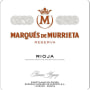 Marques de Murrieta Rioja Reserva 2009 Front Label
