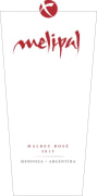 Melipal Malbec Rose 2015 Front Label