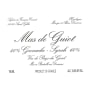 Mas de Guiot Grenache/Syrah 2013 Front Label