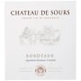 Chateau de Sours Bordeaux Blanc 2012 Front Label