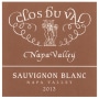 Clos du Val Sauvignon Blanc 2013 Front Label