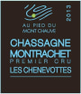 M. Picard Au Pied du Mont Chauve Chassagne Montrachet Les Chenevottes 2013 Front Label