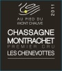 M. Picard Au Pied du Mont Chauve Chassagne Montrachet Les Chenevottes 2011 Front Label