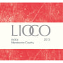 Lioco Indica Carignan 2012 Front Label