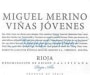 Miguel Merino Vinas Jovenes 2013 Front Label