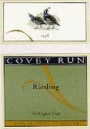 Covey Run Riesling 1999 Front Label