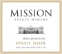 Mission Estate Pinot Noir 2015 Front Label